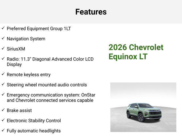new 2026 Chevrolet Equinox car, priced at $29,245