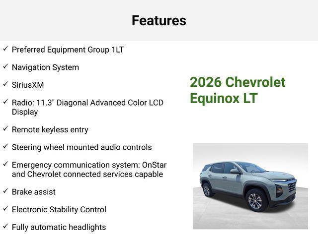 new 2026 Chevrolet Equinox car, priced at $28,915