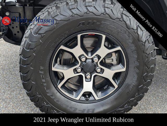 used 2021 Jeep Wrangler Unlimited car, priced at $35,000