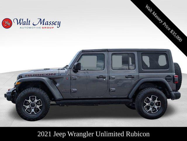 used 2021 Jeep Wrangler Unlimited car, priced at $35,000