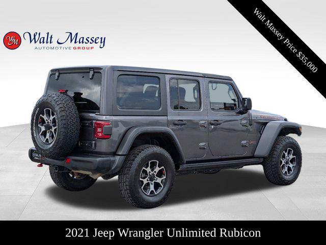 used 2021 Jeep Wrangler Unlimited car, priced at $35,000