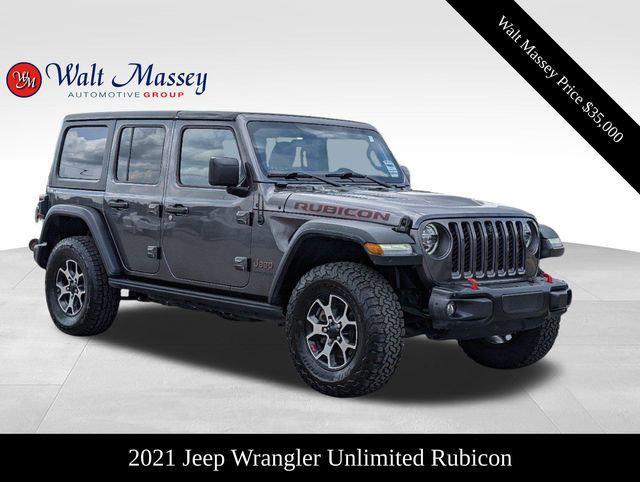 used 2021 Jeep Wrangler Unlimited car, priced at $35,000