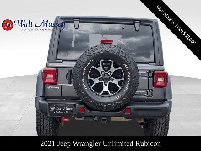 used 2021 Jeep Wrangler Unlimited car, priced at $35,000