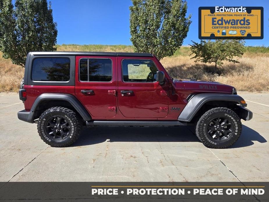 used 2021 Jeep Wrangler Unlimited car, priced at $32,602