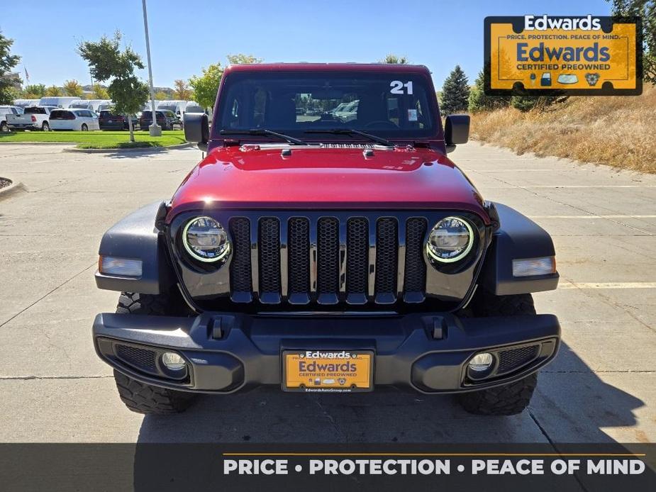 used 2021 Jeep Wrangler Unlimited car, priced at $32,602