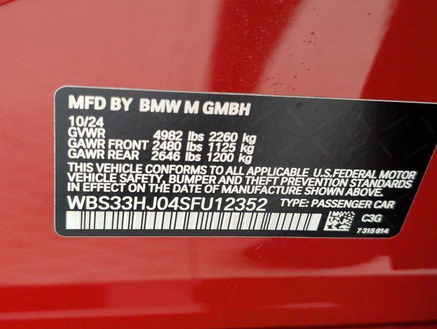 used 2025 BMW M3 car, priced at $92,998