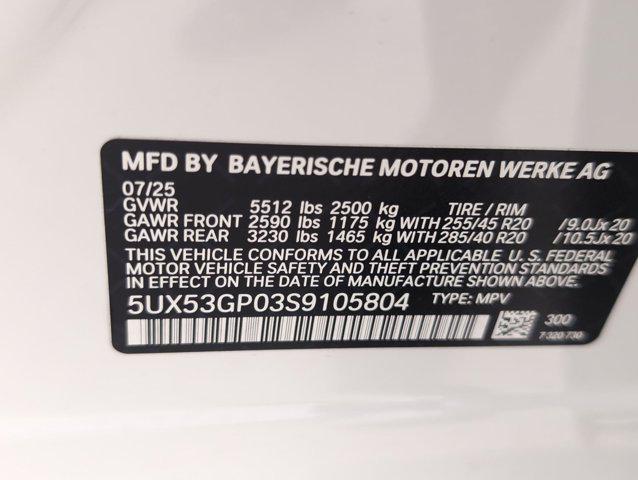 new 2025 BMW X3 car, priced at $59,085