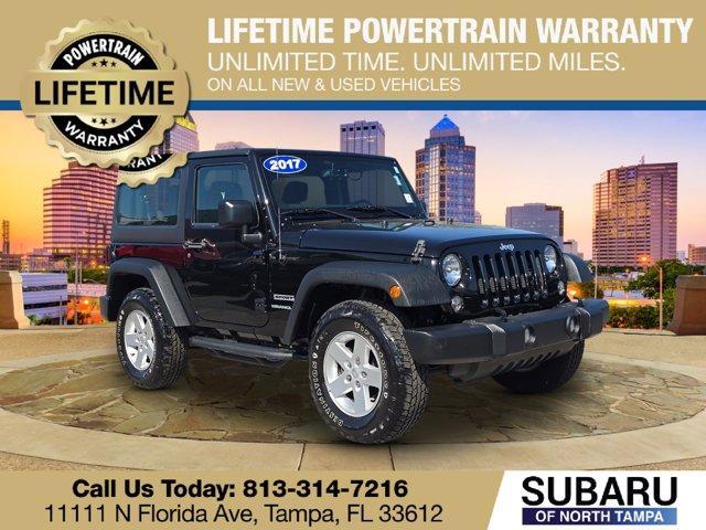 used 2017 Jeep Wrangler car, priced at $20,022