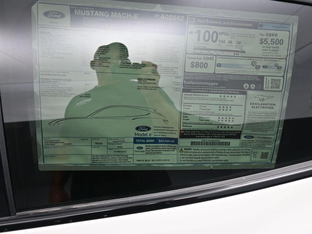 new 2025 Ford Mustang Mach-E car, priced at $39,773