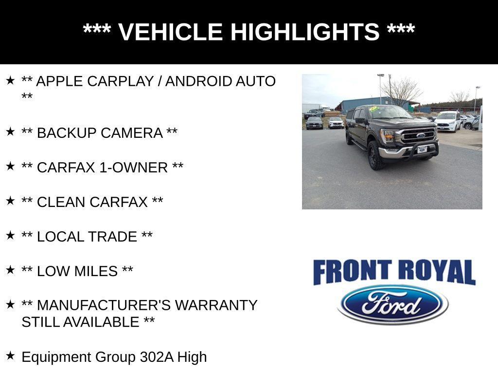 used 2021 Ford F-150 car, priced at $37,473