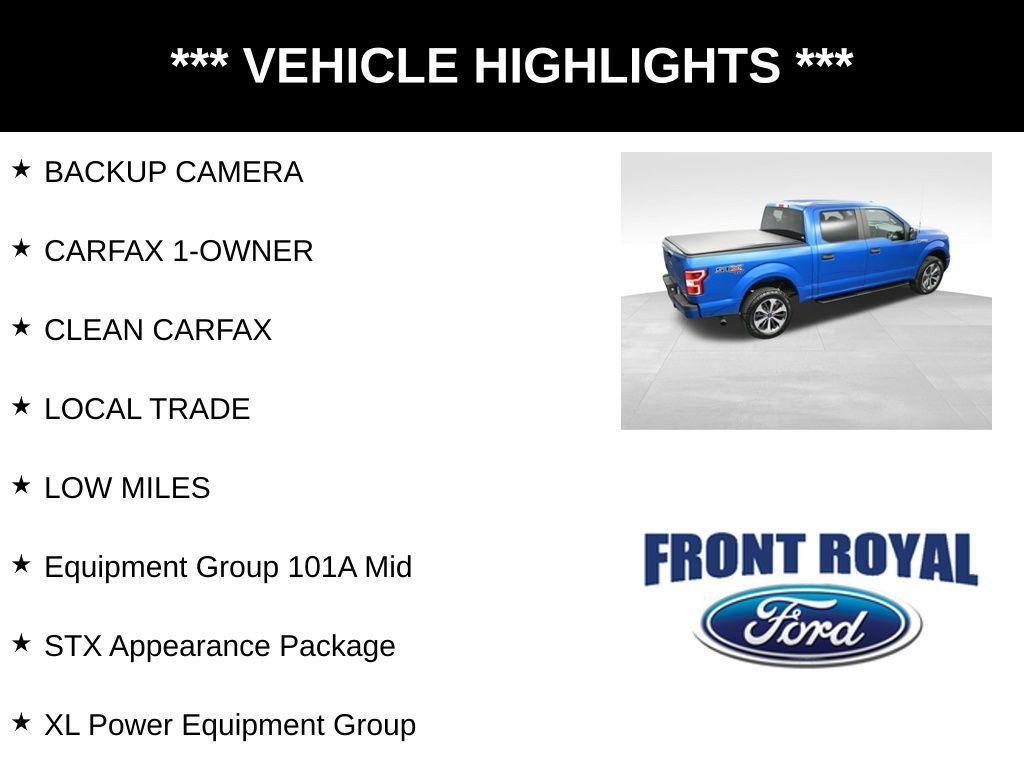 used 2019 Ford F-150 car, priced at $33,373