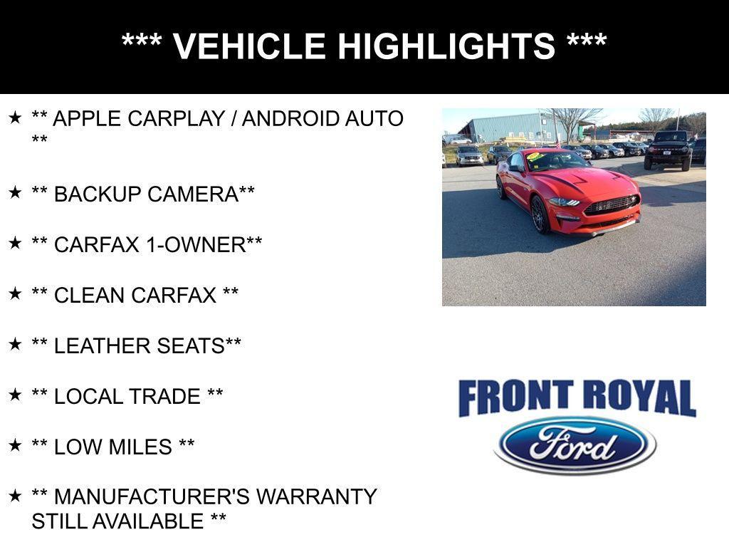 used 2020 Ford Mustang car, priced at $26,434