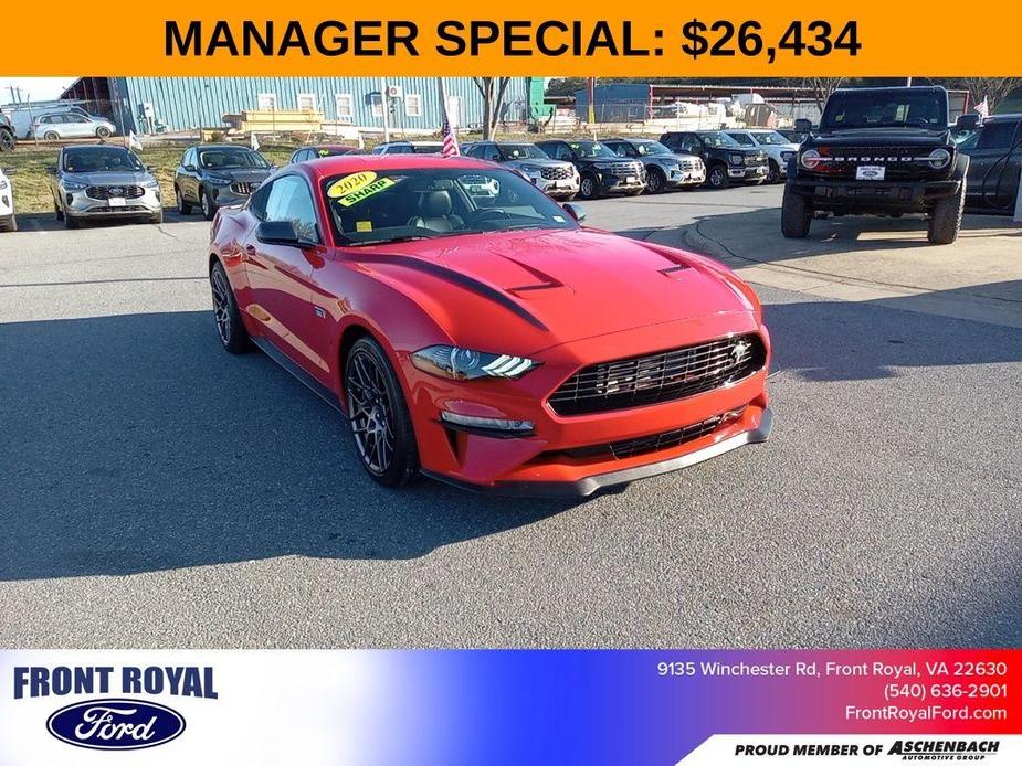 used 2020 Ford Mustang car, priced at $26,434