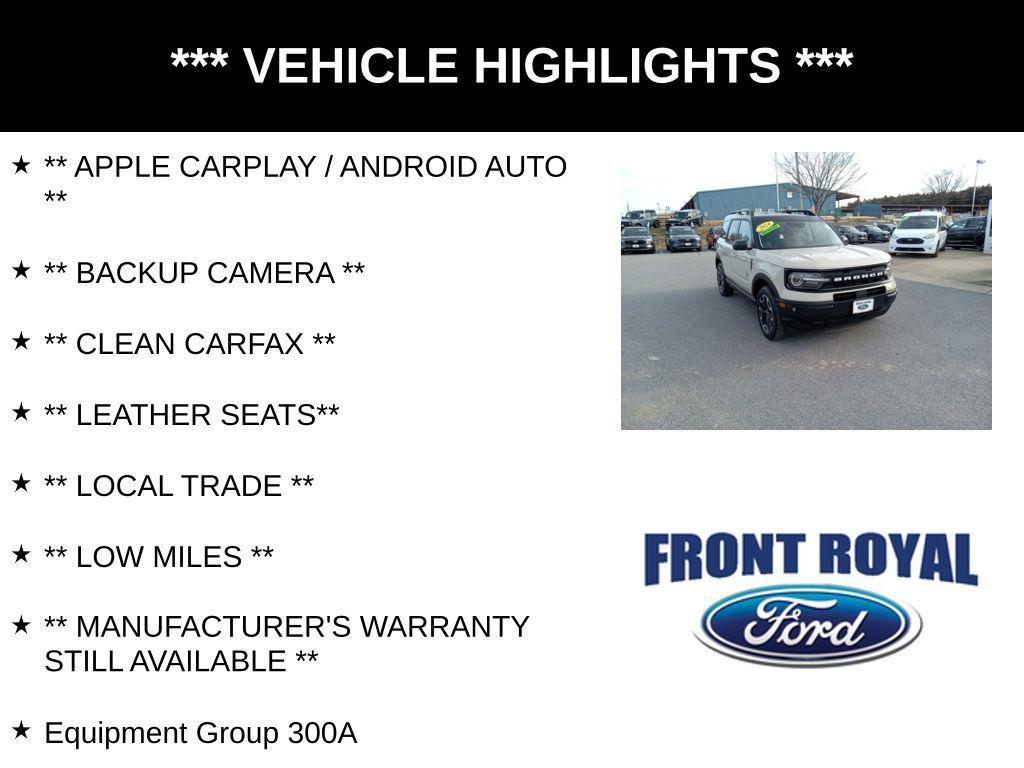 used 2024 Ford Bronco Sport car, priced at $31,873