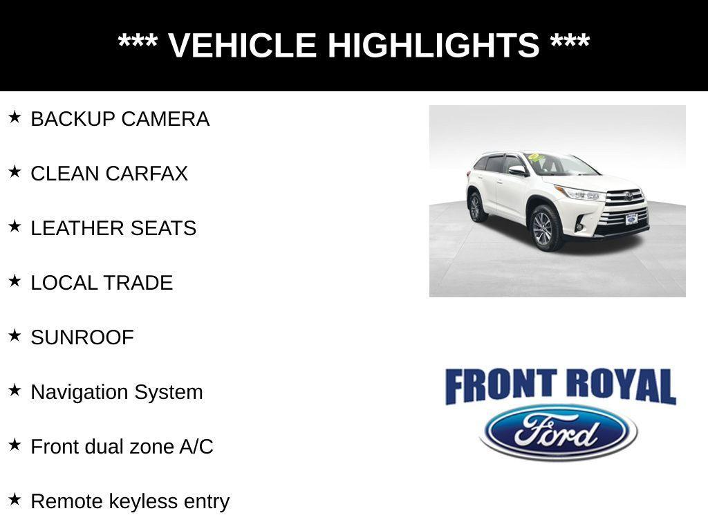 used 2017 Toyota Highlander car, priced at $28,673