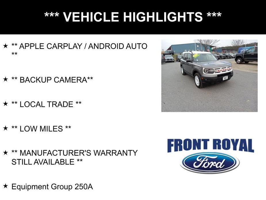 used 2023 Ford Bronco Sport car, priced at $27,573