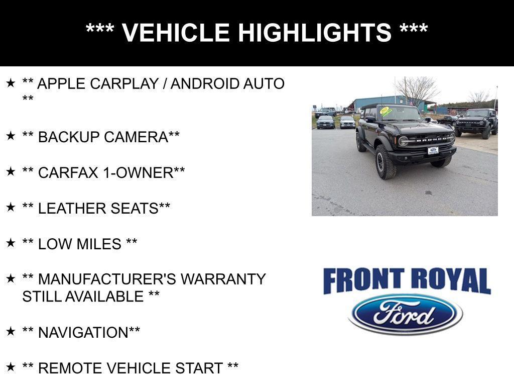 used 2021 Ford Bronco car, priced at $41,857