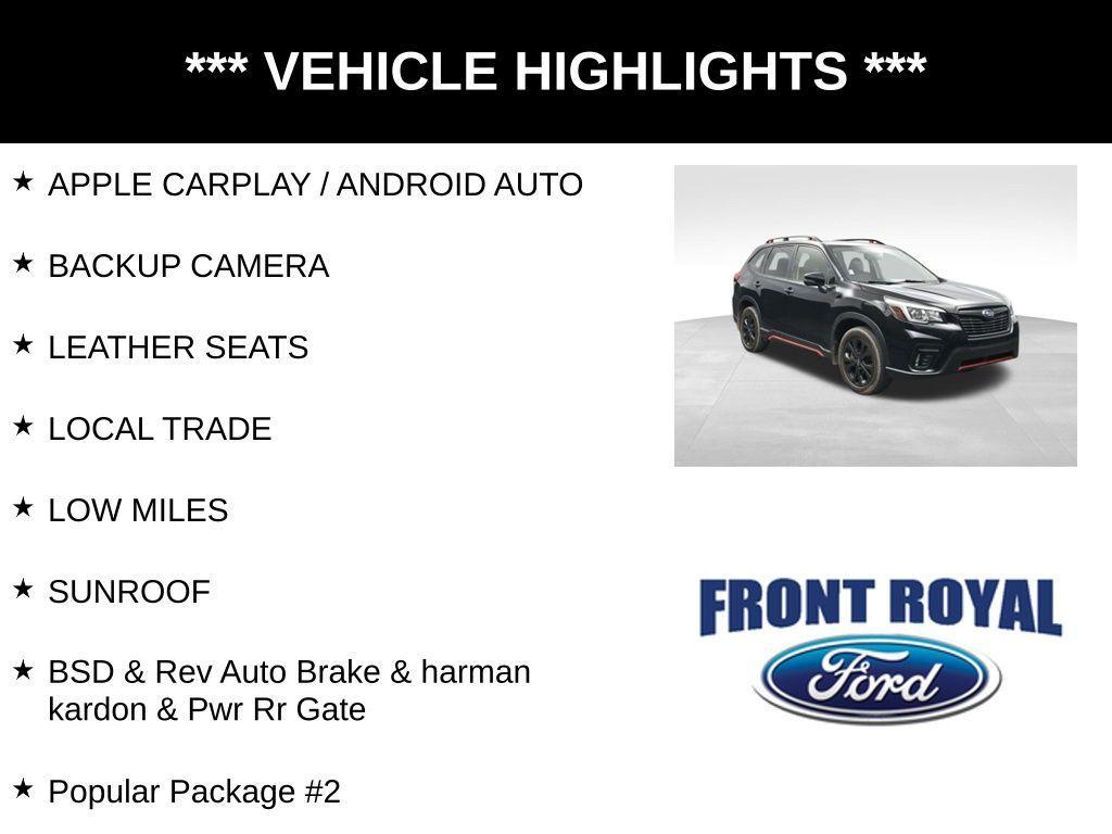 used 2019 Subaru Forester car, priced at $19,773