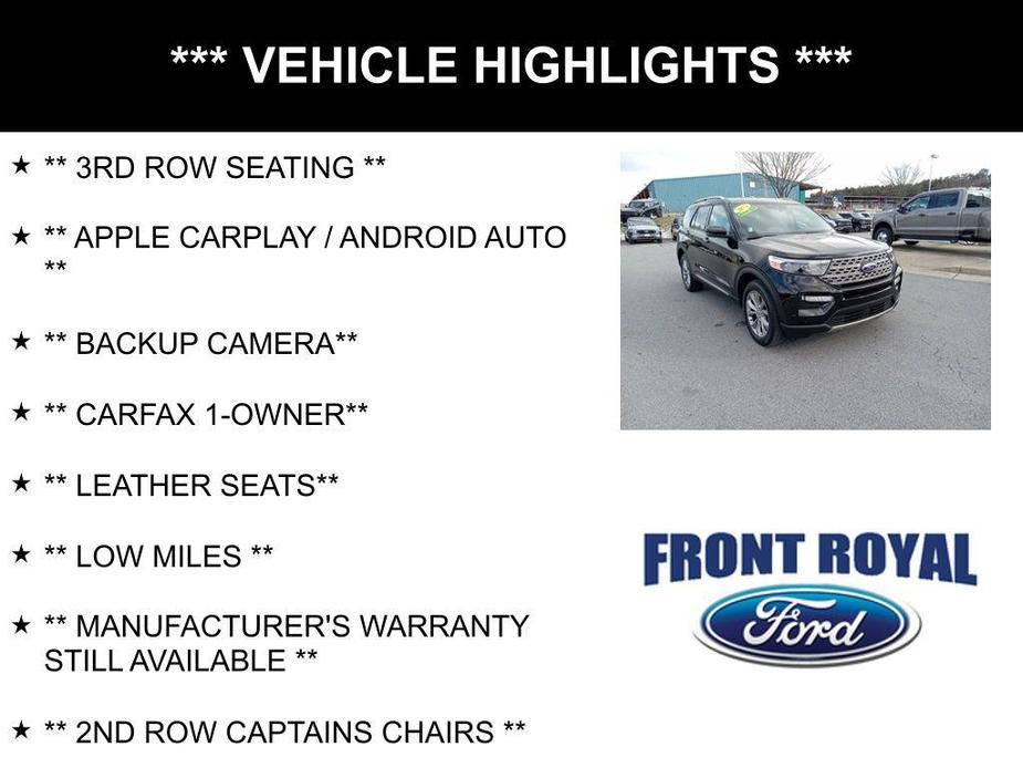 used 2023 Ford Explorer car, priced at $34,700