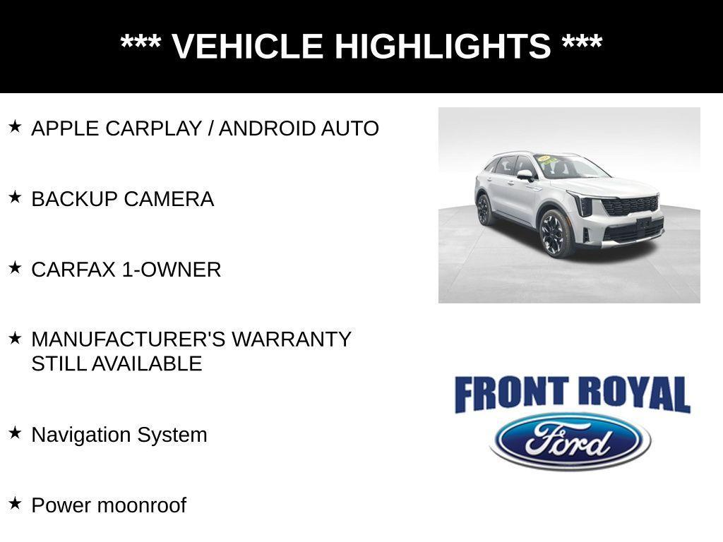 used 2024 Kia Sorento car, priced at $34,373