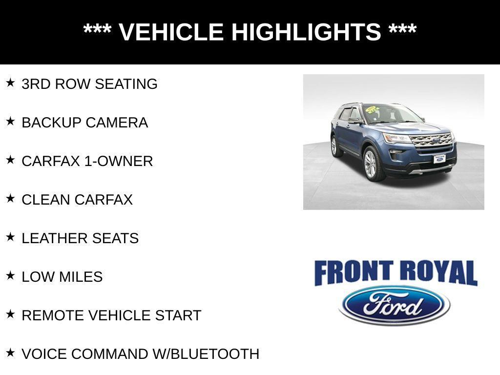 used 2018 Ford Explorer car, priced at $20,473