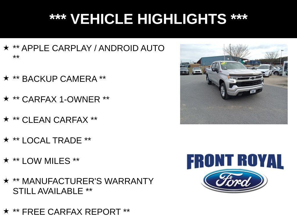 used 2022 Chevrolet Silverado 1500 car, priced at $45,973