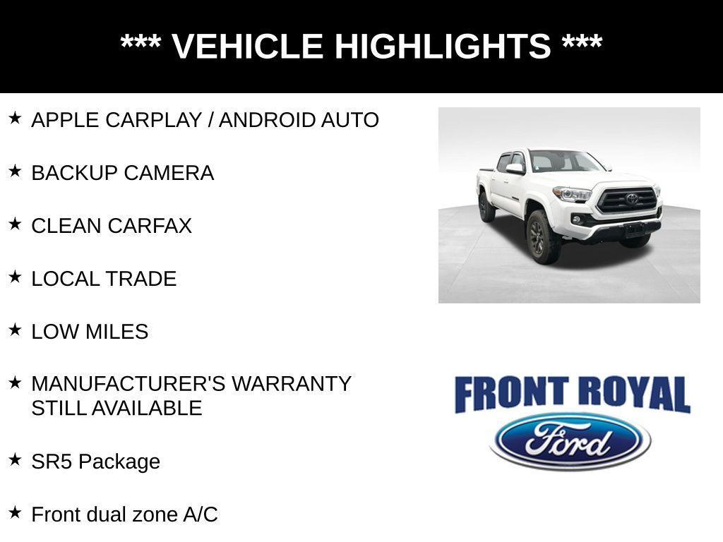 used 2021 Toyota Tacoma car, priced at $34,273