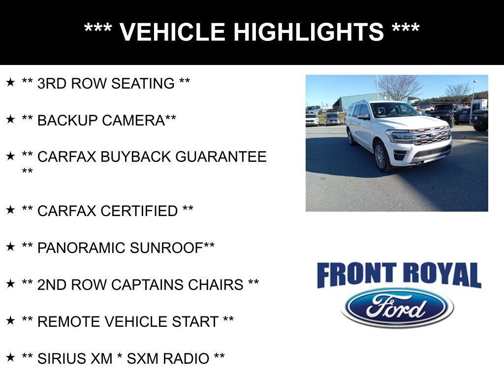 used 2022 Ford Expedition Max car, priced at $58,473