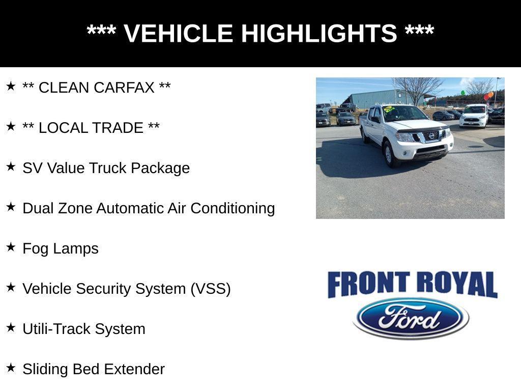 used 2017 Nissan Frontier car, priced at $21,673