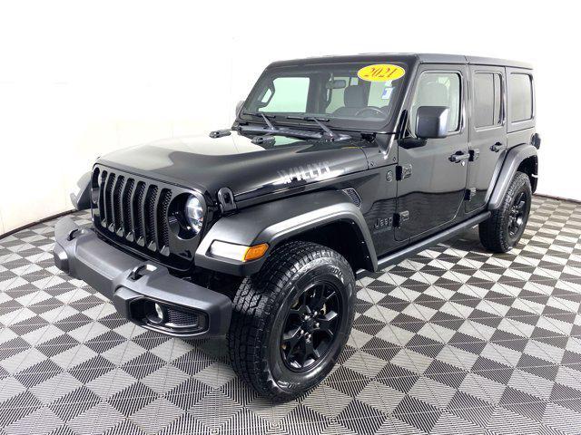 used 2021 Jeep Wrangler car, priced at $31,500