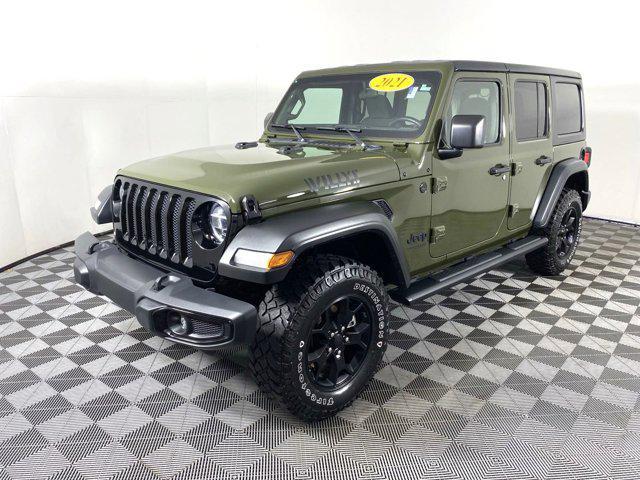 used 2021 Jeep Wrangler car, priced at $31,900