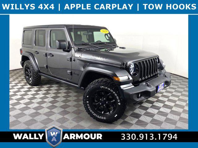 used 2020 Jeep Wrangler Unlimited car, priced at $34,100