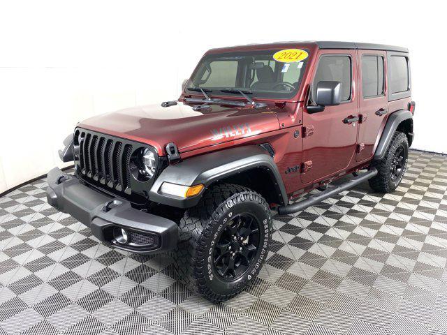 used 2021 Jeep Wrangler car, priced at $30,700