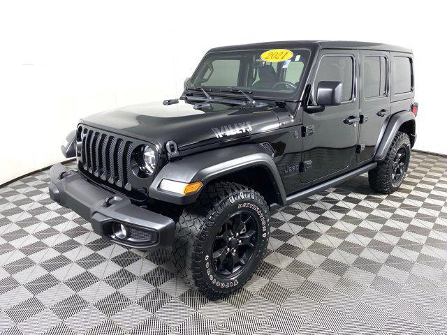 used 2021 Jeep Wrangler car, priced at $31,300