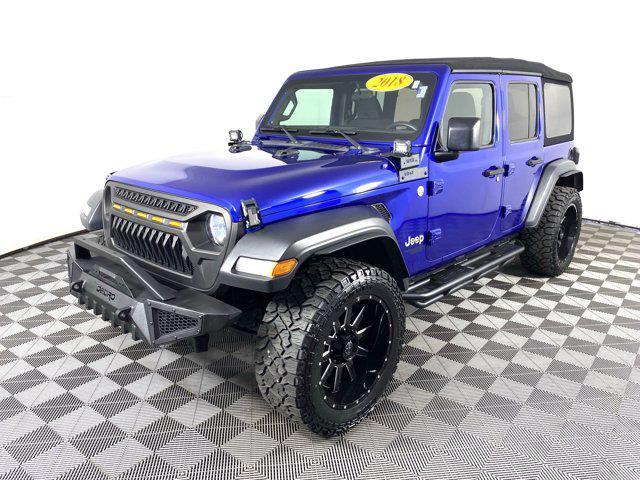 used 2018 Jeep Wrangler Unlimited car, priced at $23,400
