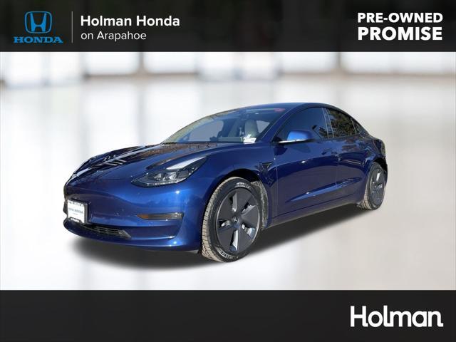 used 2022 Tesla Model 3 car, priced at $28,741