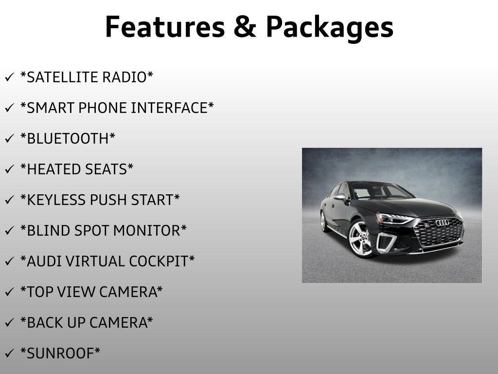 used 2024 Audi S4 car, priced at $49,999