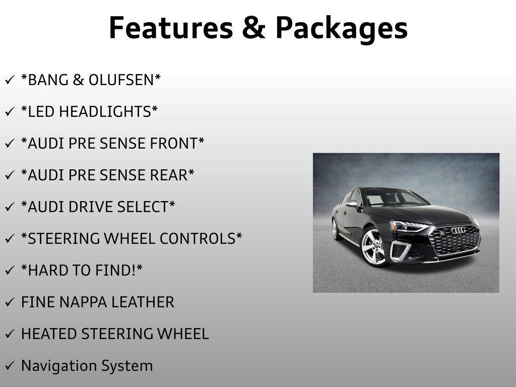 used 2024 Audi S4 car, priced at $49,999