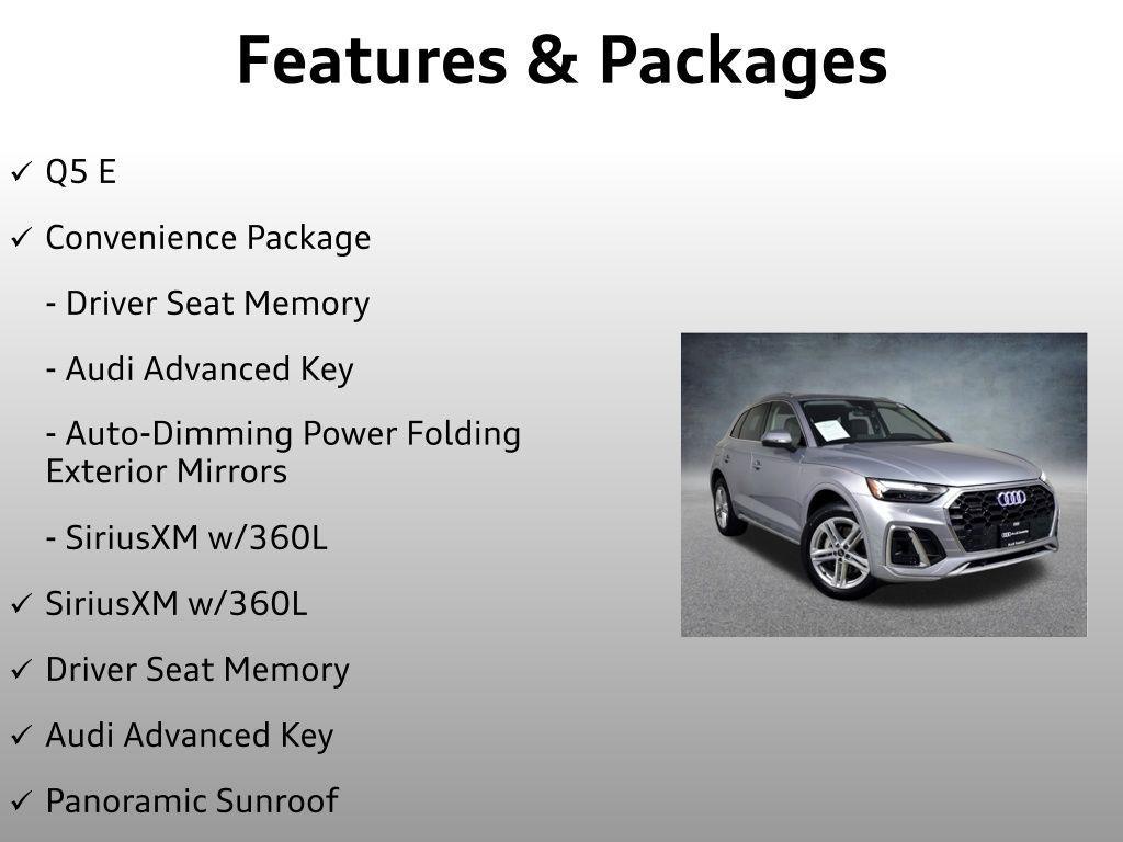 used 2024 Audi Q5 e car, priced at $39,999