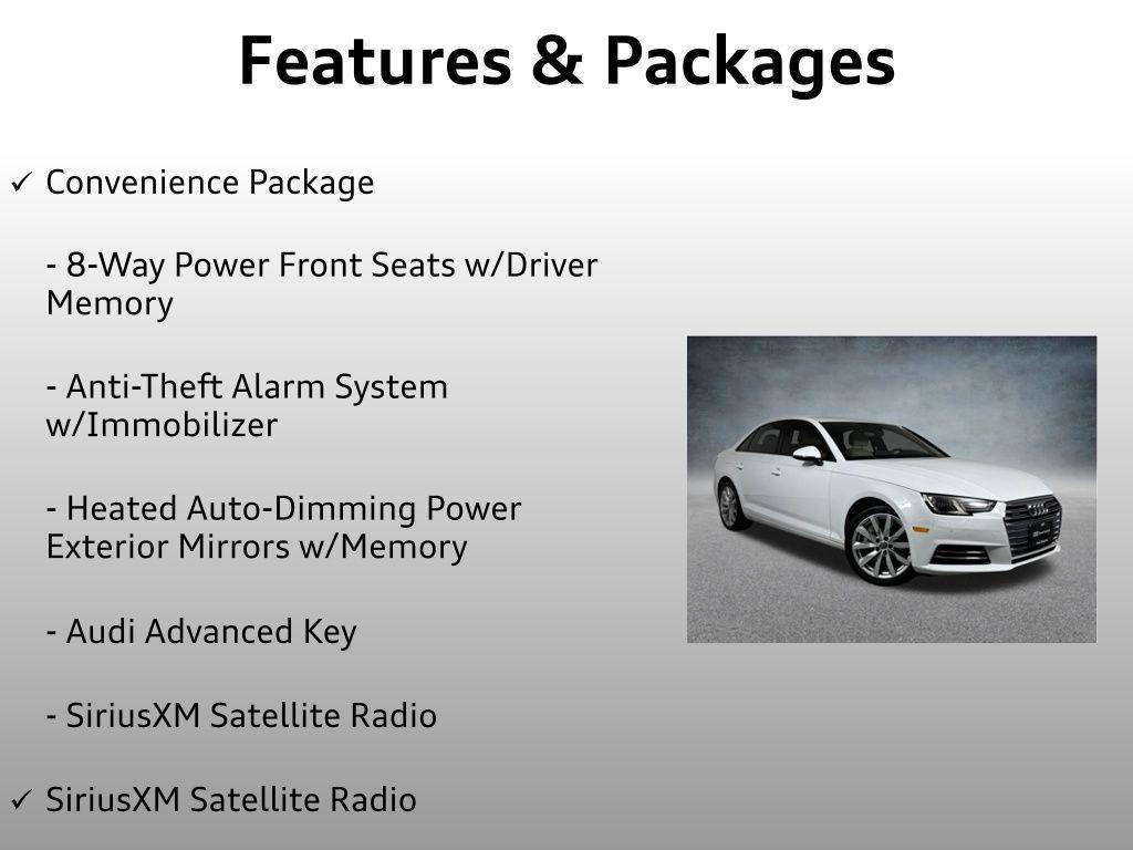 used 2017 Audi A4 car, priced at $16,799