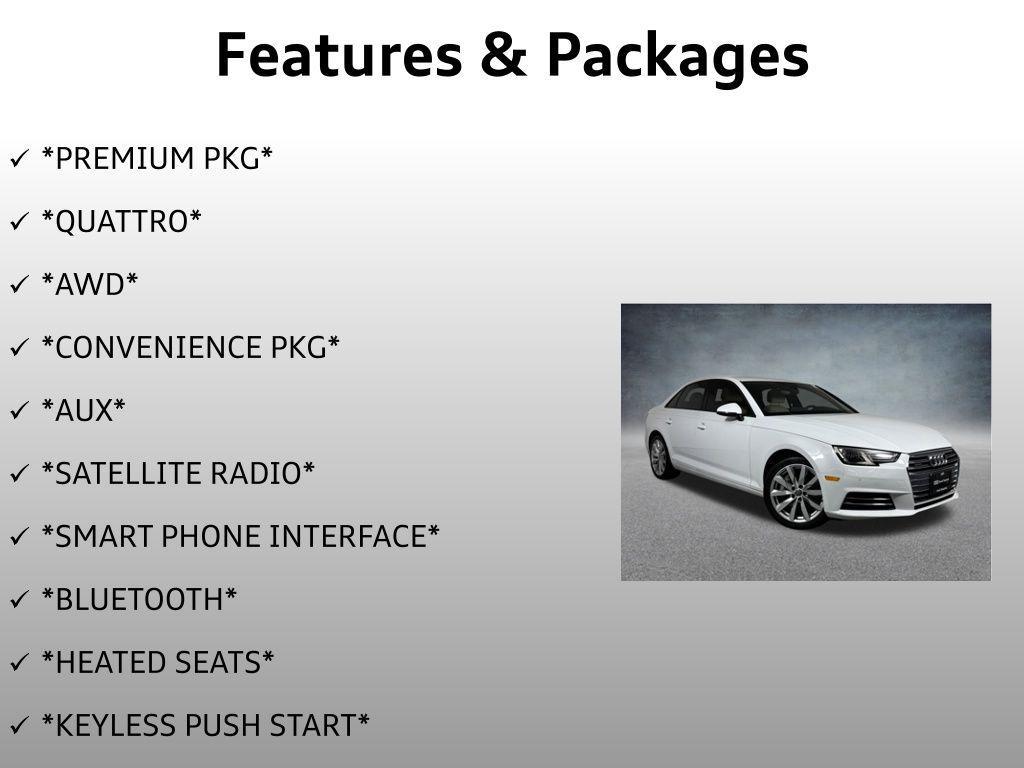 used 2017 Audi A4 car, priced at $16,799