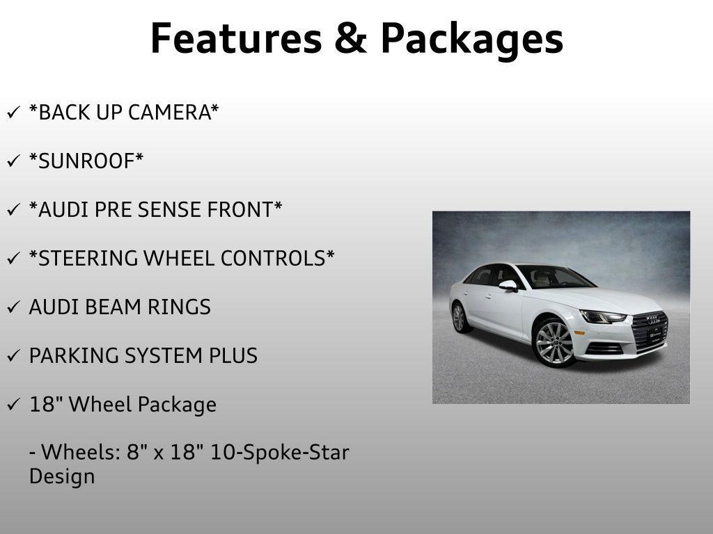 used 2017 Audi A4 car, priced at $16,799
