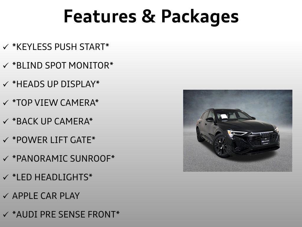 used 2024 Audi Q8 e-tron car, priced at $53,999