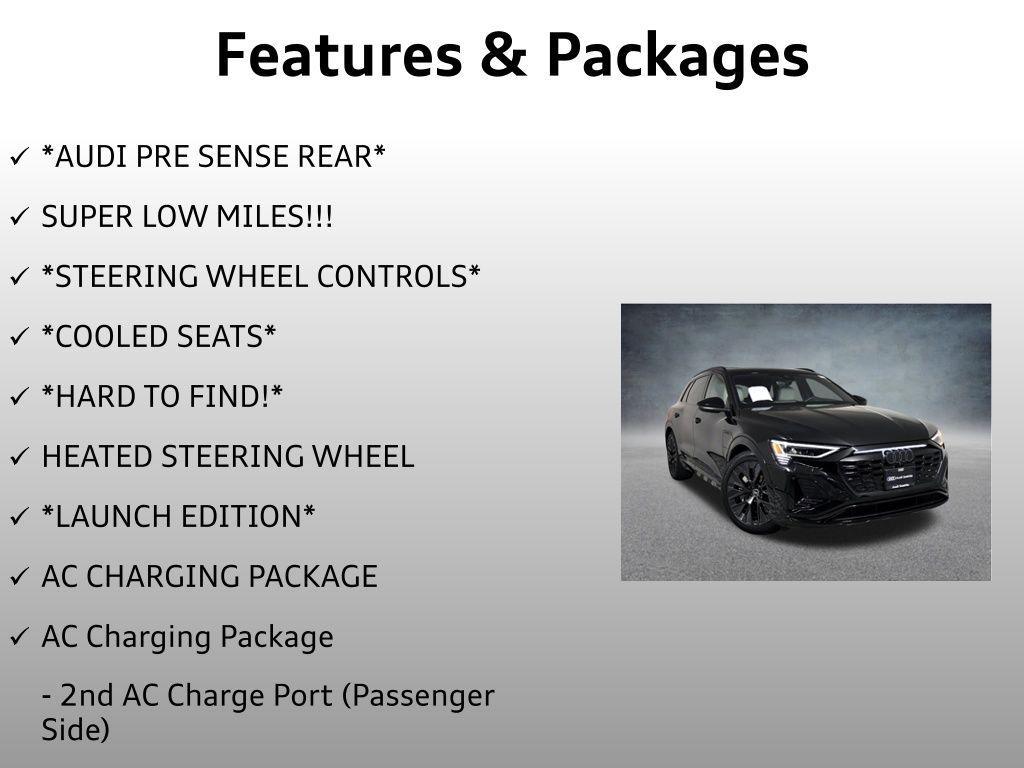 used 2024 Audi Q8 e-tron car, priced at $53,999