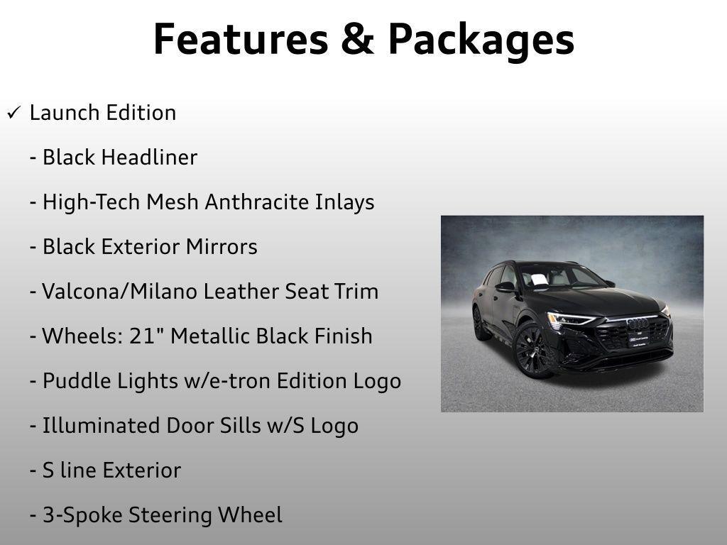 used 2024 Audi Q8 e-tron car, priced at $53,999