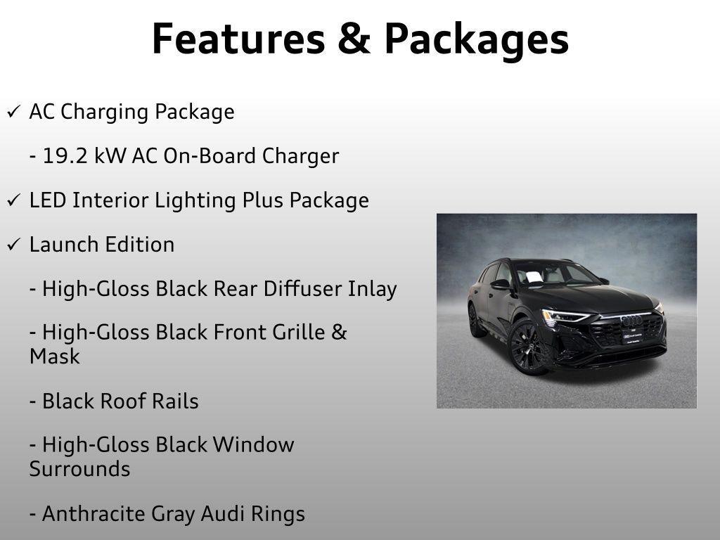 used 2024 Audi Q8 e-tron car, priced at $53,999