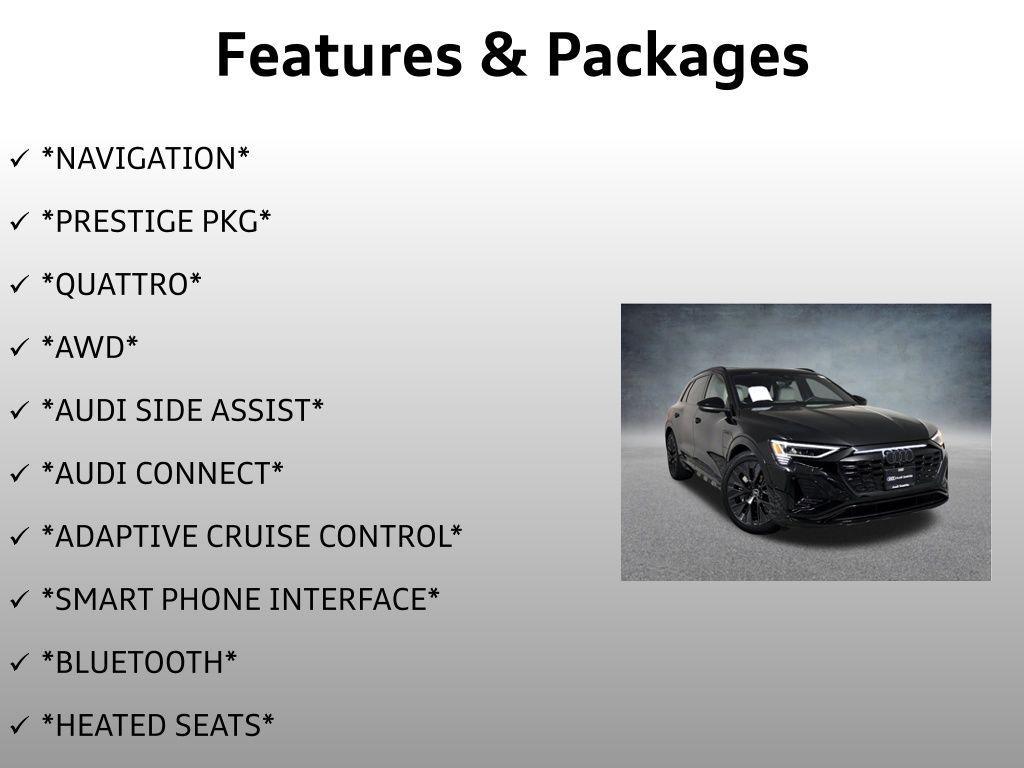 used 2024 Audi Q8 e-tron car, priced at $53,999