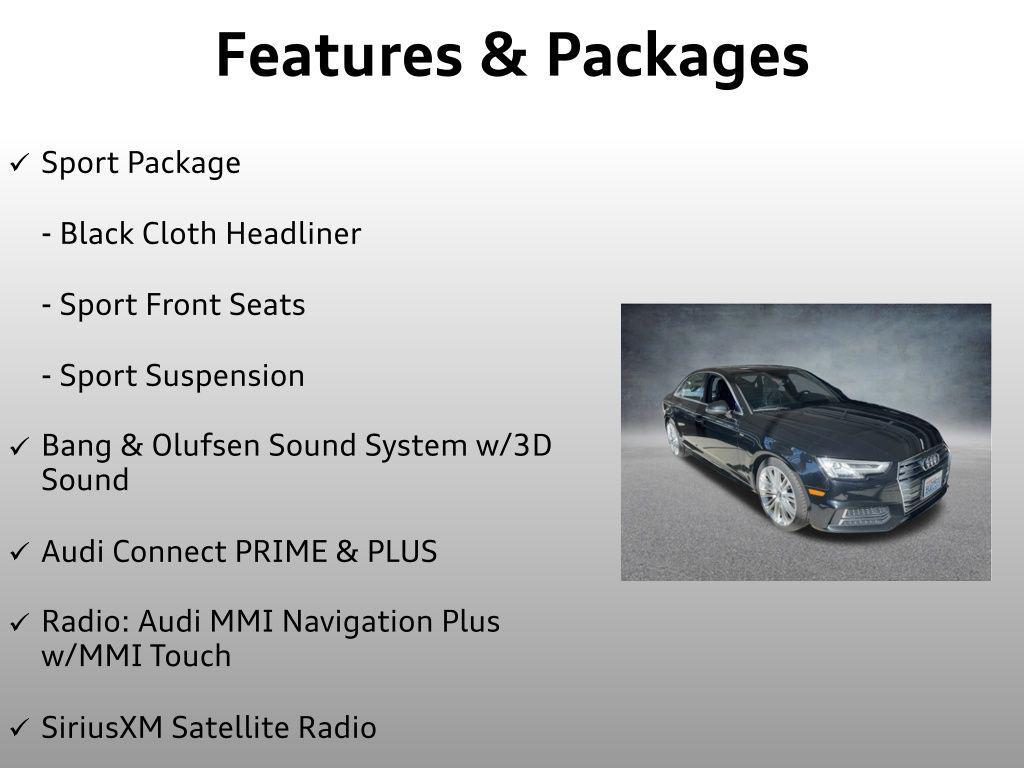 used 2017 Audi A4 car, priced at $17,999