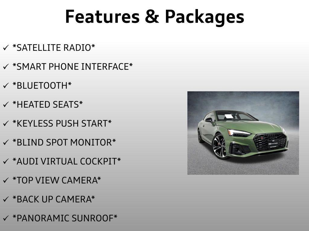 used 2023 Audi S5 car, priced at $43,499