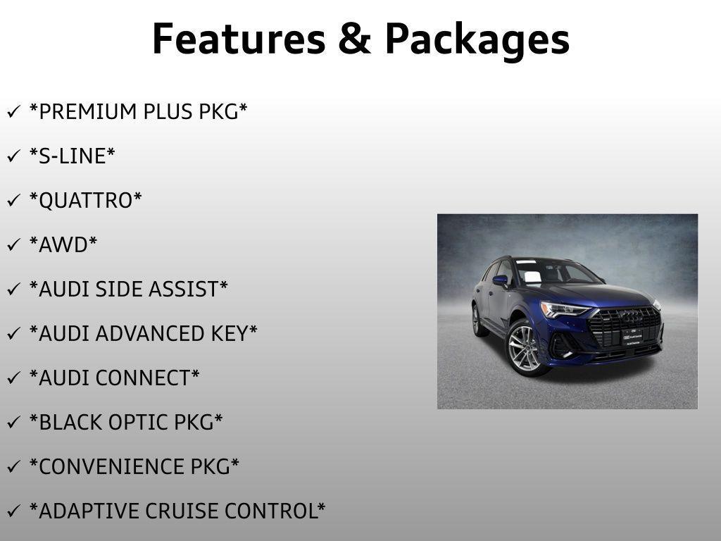 used 2024 Audi Q3 car, priced at $33,499